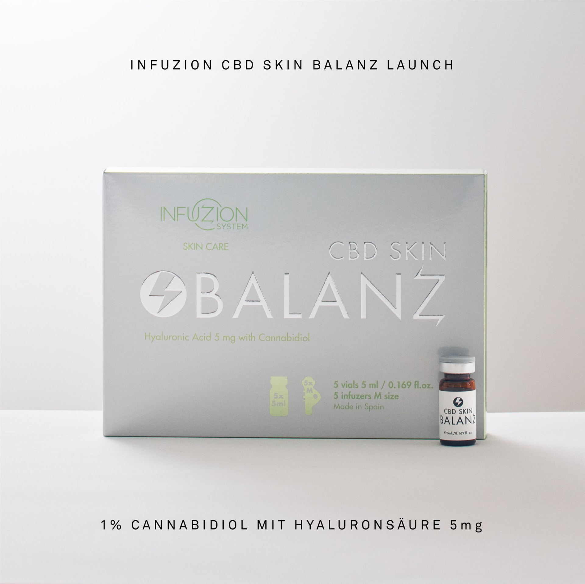 INFUZION® CBD Skin Balanz – Karton mit Wirkstofffläschchen (Herstellerbild)